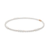 Colier cu perle naturale si argint placat cu aur roz DiAmanti 254-106-G